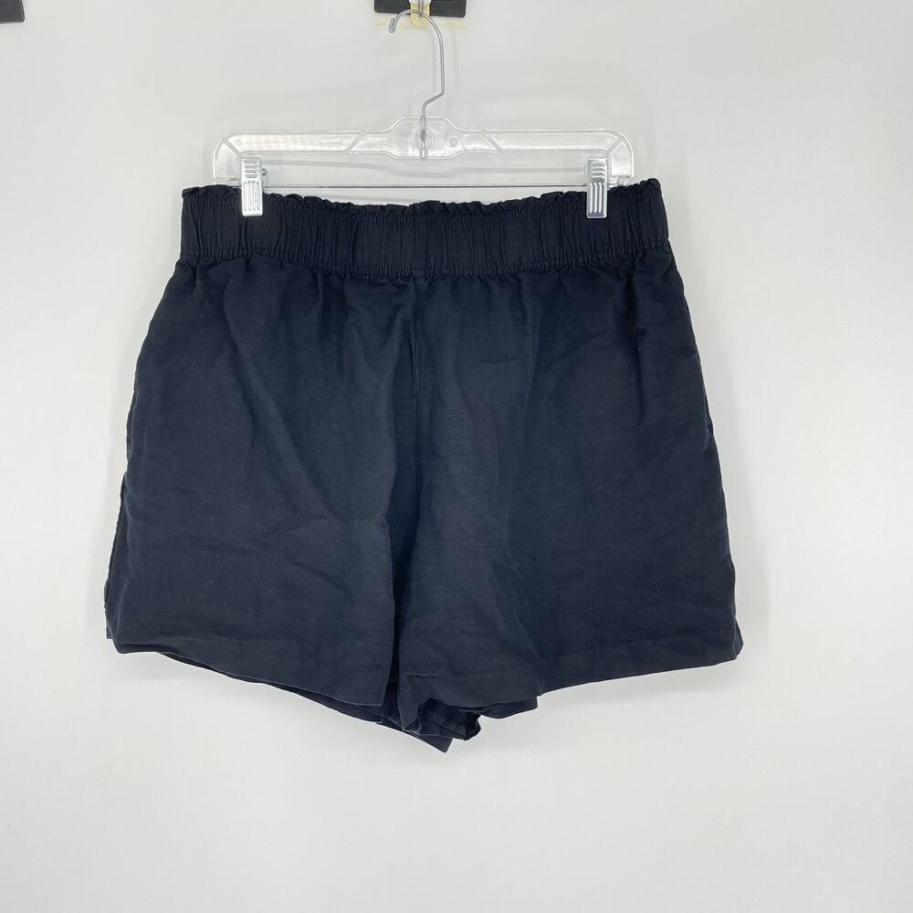 H&M High Rise Linen Blend Short Size Large - Picture 2 of 7